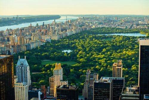 Vue aérienne de Central Park