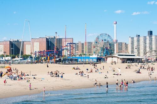 La plage de Coney Island