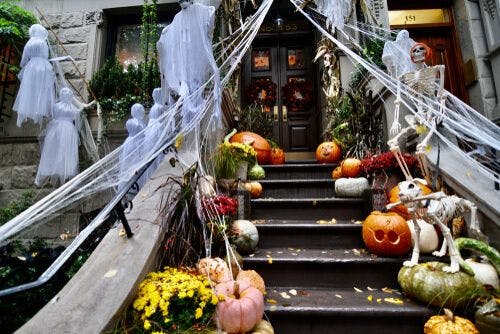 Les rues de l'Upper East Side à Halloween