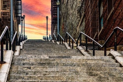 Les célèbres escaliers du Joker, dans le Bronx