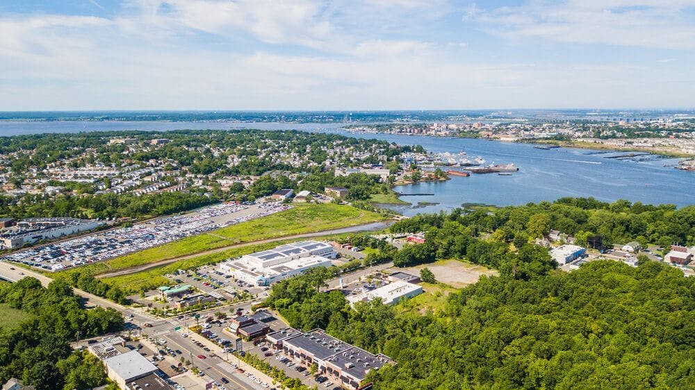 Staten Island, vue du ciel