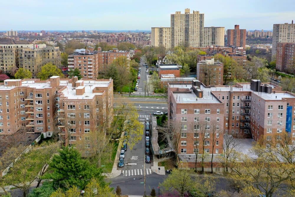 Vue aérienne du Bronx