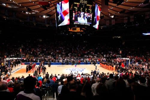 Match de basketball au Madison Square Garden