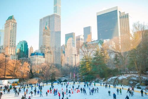 La patinoire de Central Park