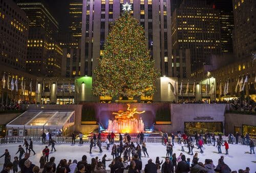 Le Rockfeller Center à Noël