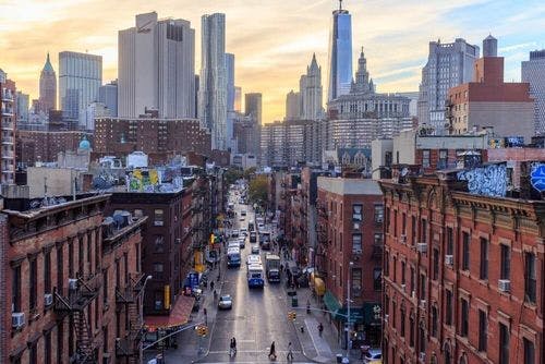 Image de L'historique quartier du Lower East Side à New-York