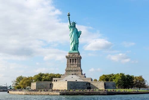 La statue de la Liberté à Ellis Island