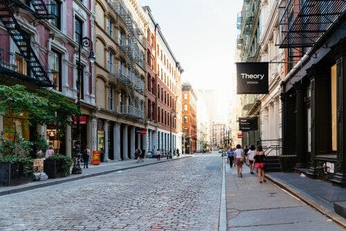 Les rues pavés et verdoyantes de SoHo