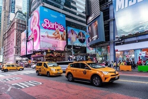 Time Square et ses taxis jaunes