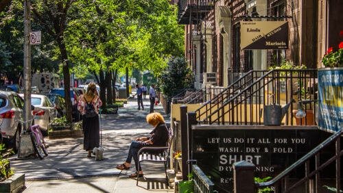 Les rues calmes de l'Upper East Side