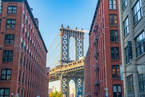 view from Dumbo Brooklyn of The Manhattan Bridge.jpg