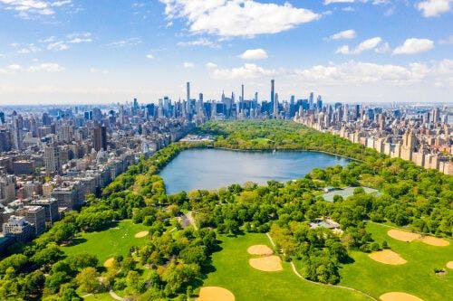 Vue aérienne de Central Park