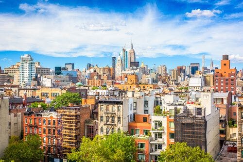 Vue de la ville depuis le Lower East Side