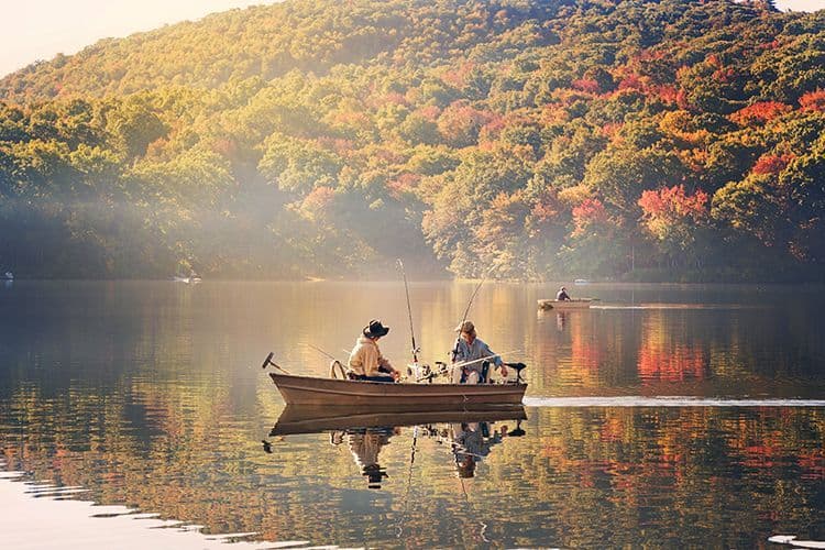 Lac près de New York