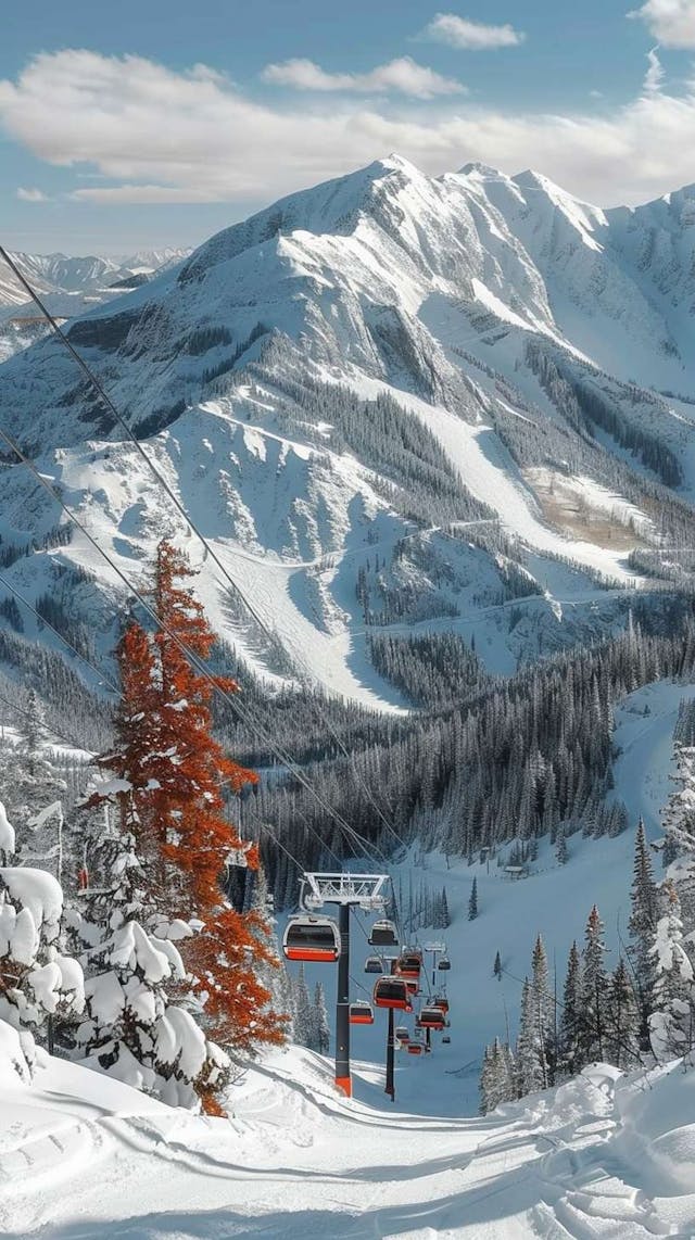 Illustration de notre guide de voyage "Top 5 des meilleures stations de ski aux USA"